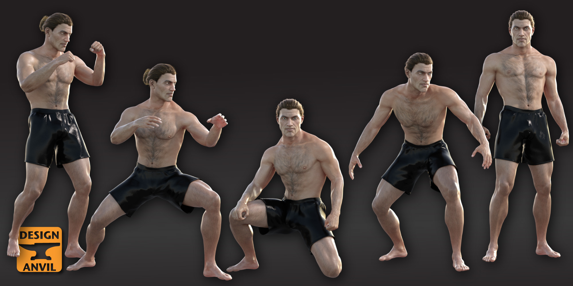DA Action Poses for Genesis 8 Male(s) by: Design Anvil, 3D Models by Daz 3D