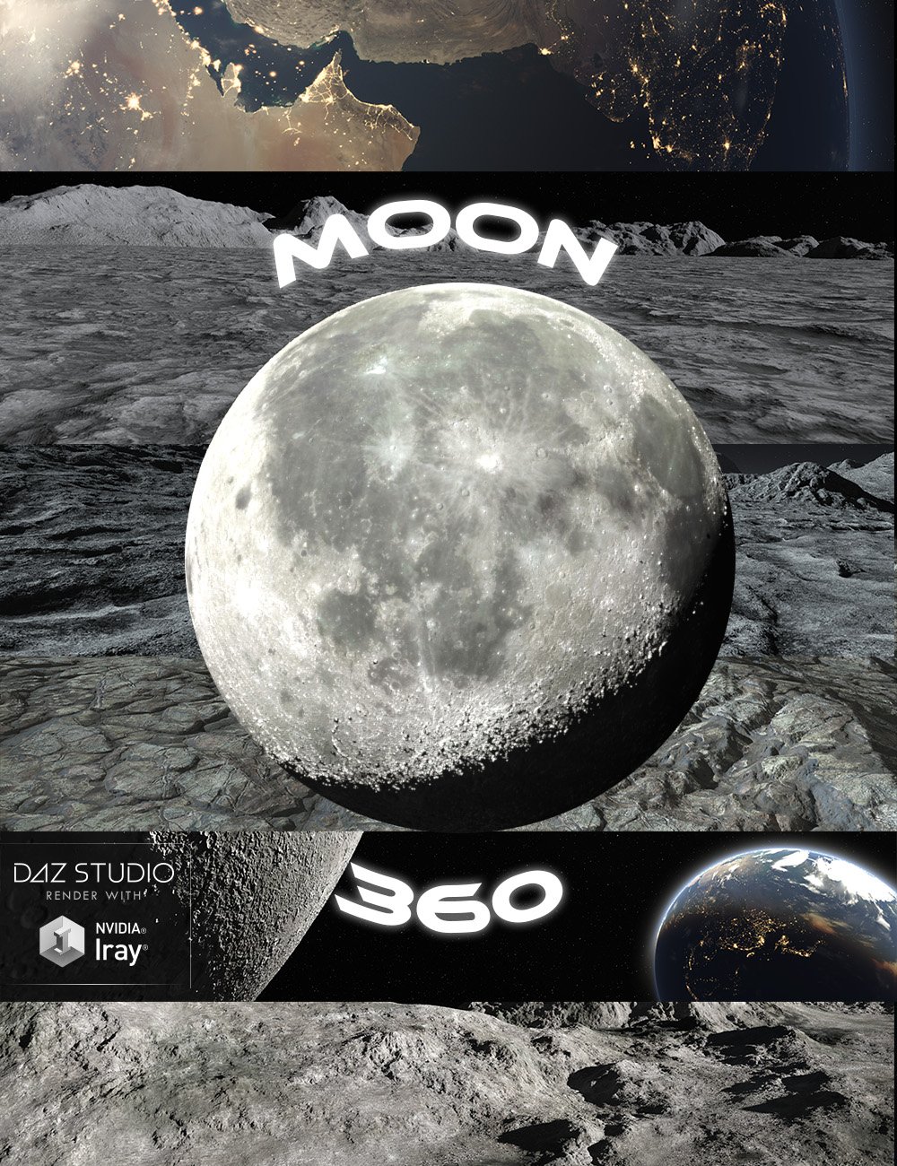 Moon 360 by: midnight_stories, 3D Models by Daz 3D
