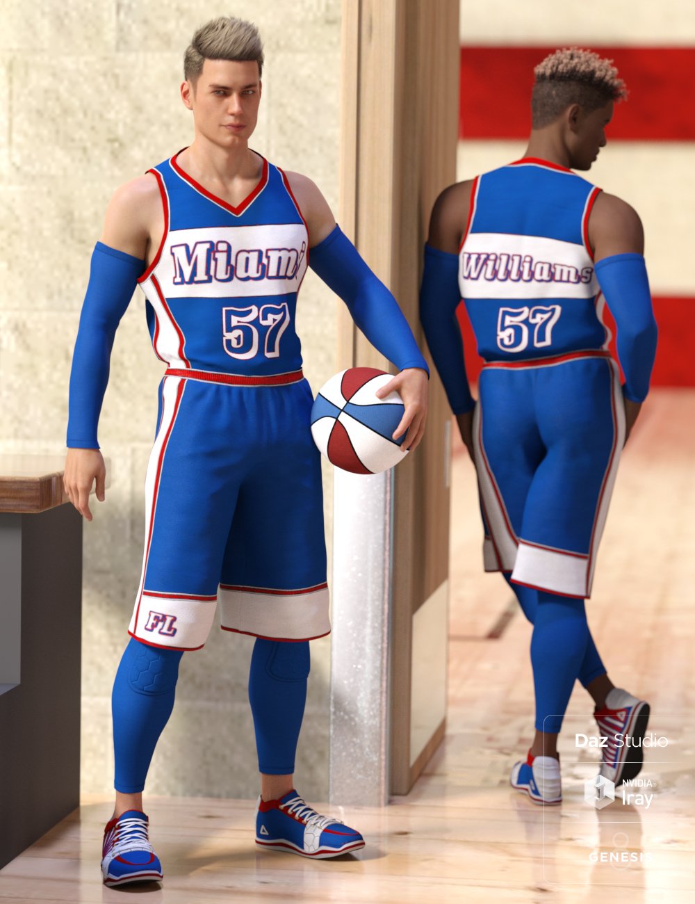 Basketball Court Outfit for Genesis 8 Male(s) Basketball Court Outfit for Genesis 8 Male(s) by: Barbara BrundonDirtyFairy, 3D Models by Daz 3D