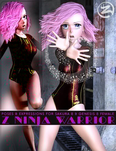 Z Ninja Warrior - Poses & Expressions for Sakura 8 and Genesis 8 Female Z Ninja Warrior - Poses & Expressions for Sakura 8 and Genesis 8 Female by: Zeddicuss, 3D Models by Daz 3D