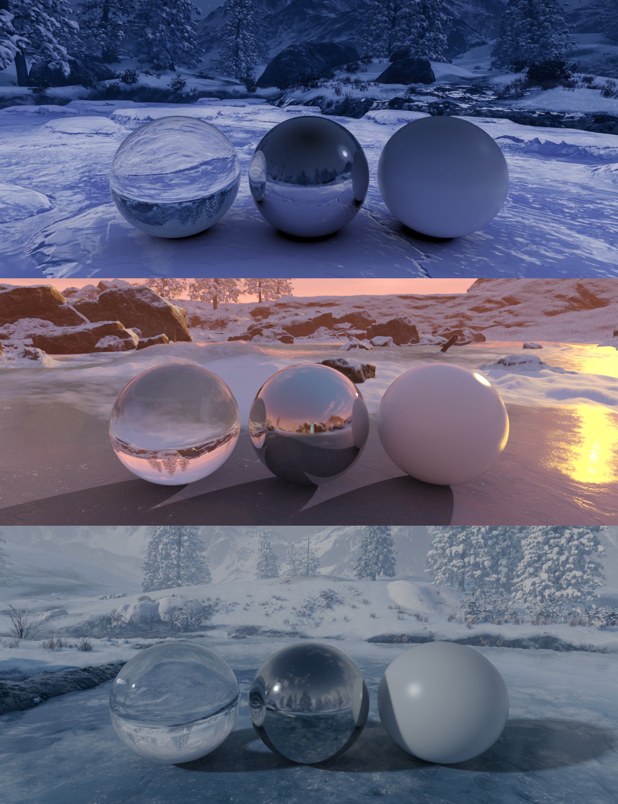 Winter HDRIs by: Alessandro_AMLMX3D, 3D Models by Daz 3D