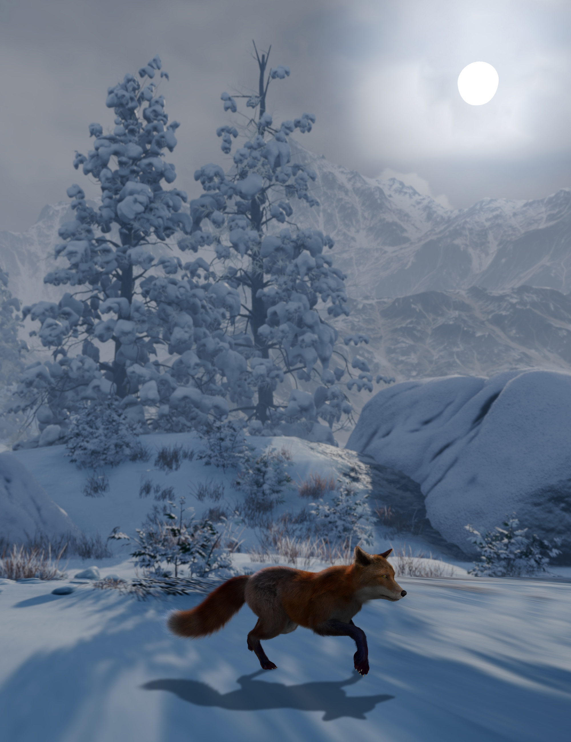 Winter HDRIs by: Alessandro_AMLMX3D, 3D Models by Daz 3D