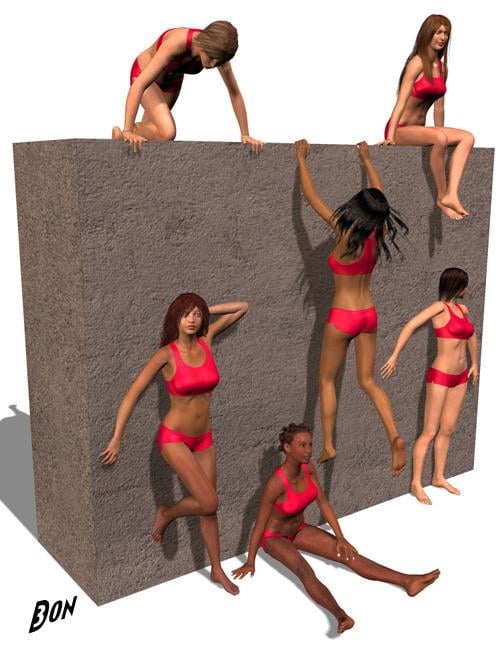 Cliffhanger Action by: Don Albert, 3D Models by Daz 3D