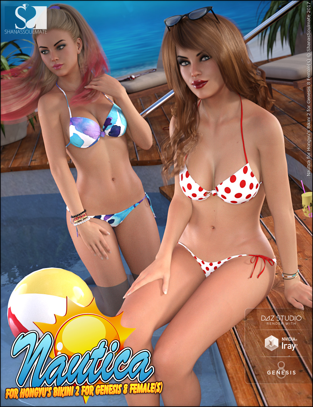 Hongyu's Bikini 2 Nautica Textures by: ShanasSoulmate, 3D Models by Daz 3D