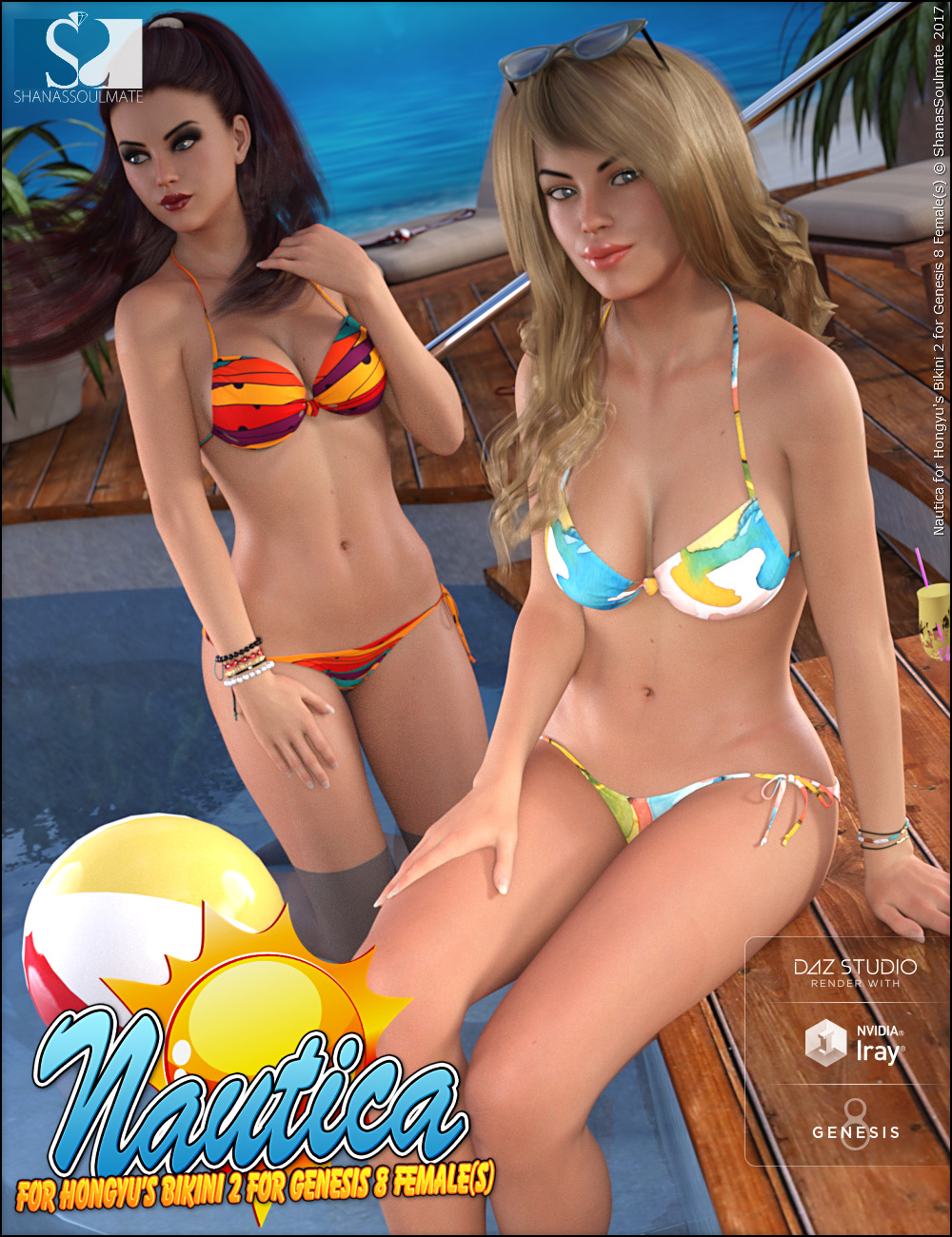 Hongyu's Bikini 2 Nautica Textures by: ShanasSoulmate, 3D Models by Daz 3D