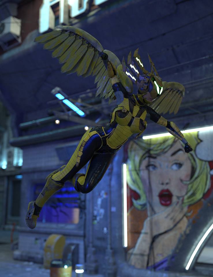 Cyborgations Vision Wings Outfit for Genesis 3 and 8 Female Cyborgations Vision Wings Outfit for Genesis 3 and 8 Female by: Sixus1 Media, 3D Models by Daz 3D