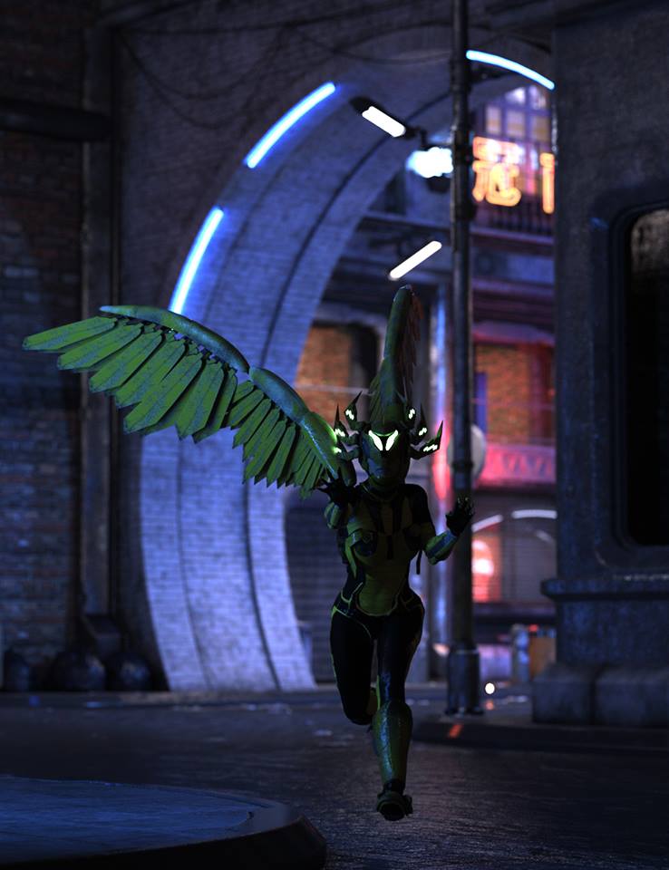 Cyborgations Vision Wings Outfit for Genesis 3 and 8 Female Cyborgations Vision Wings Outfit for Genesis 3 and 8 Female by: Sixus1 Media, 3D Models by Daz 3D