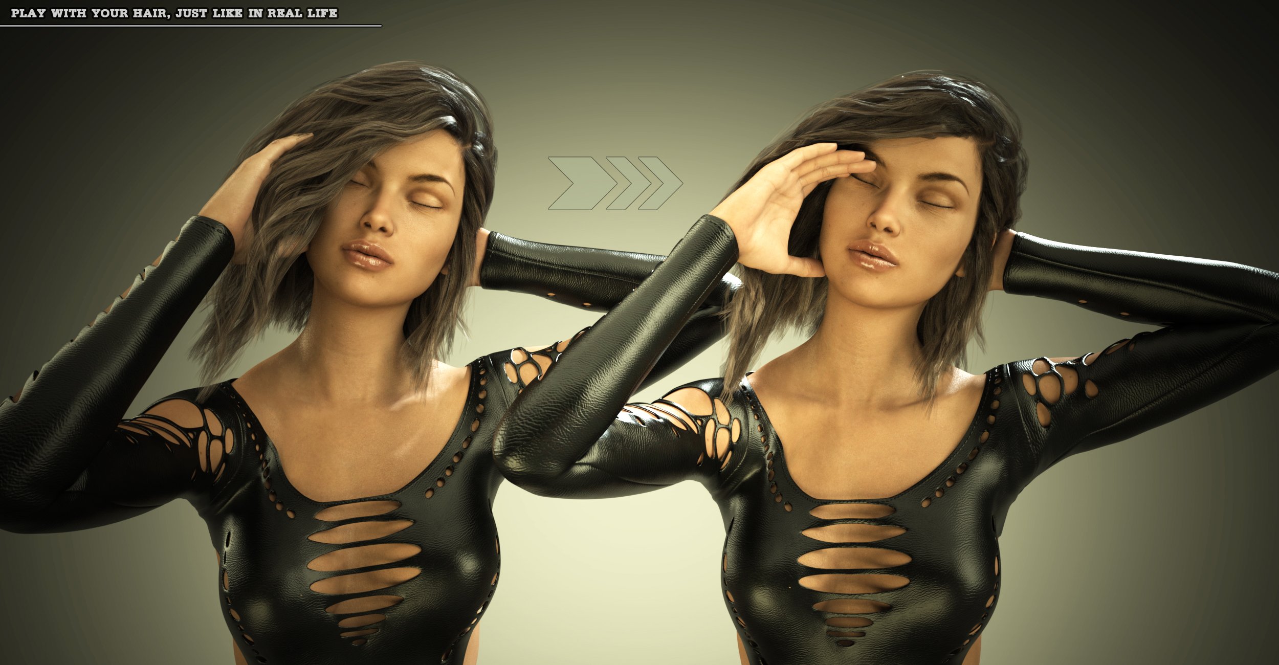 dForce Master - Hair Simulation Presets for dForce Cloth Engine by: EcVh0, 3D Models by Daz 3D