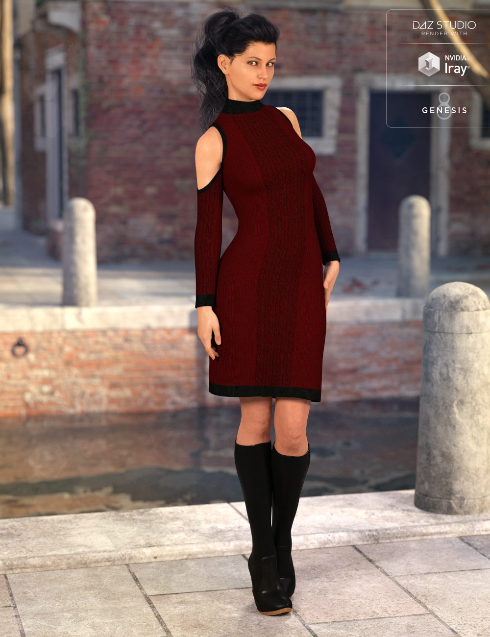 Open Shoulder Dress for Genesis 8 Female(s) Open Shoulder Dress for Genesis 8 Female(s) by: Shox-Design, 3D Models by Daz 3D
