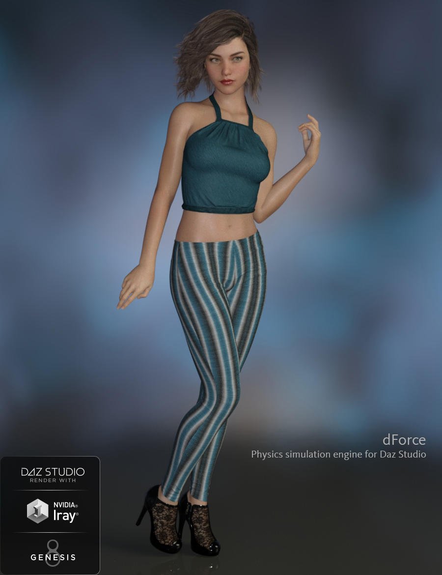 dForce Monica Outfit for Genesis 8 Female(s) by: PandyGirlWildDesigns, 3D Models by Daz 3D