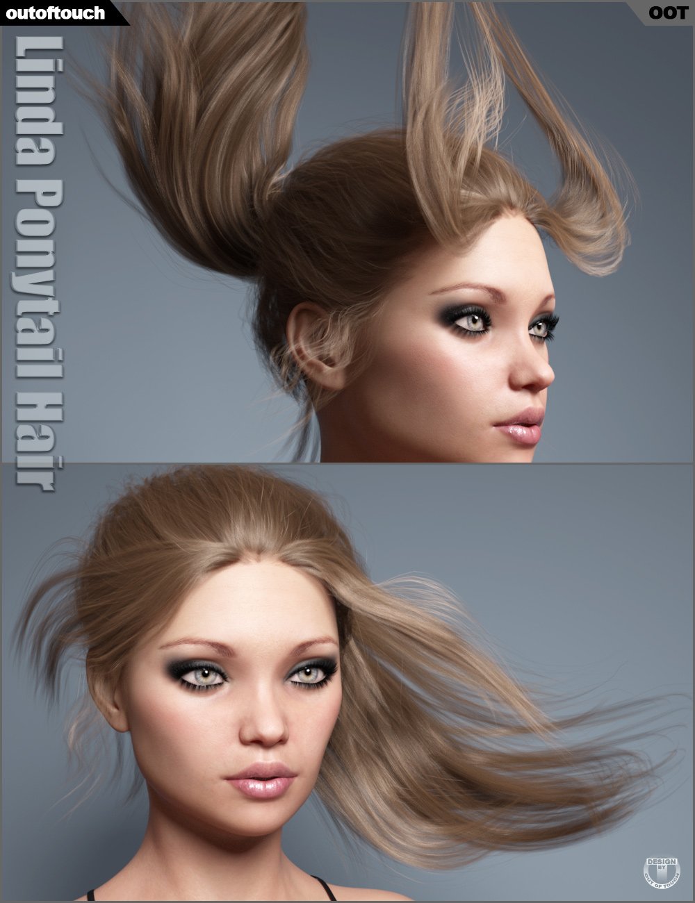 Linda Ponytail Hair for Genesis 3 and 8 Female(s) Linda Ponytail Hair for Genesis 3 and 8 Female(s) by: outoftouch, 3D Models by Daz 3D