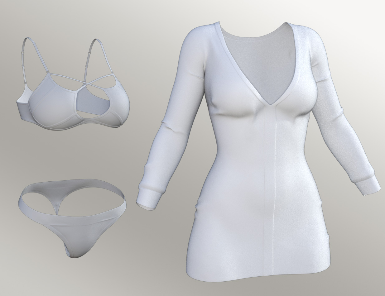 Show Your Bra 2 for Genesis 8 Female(s) by: Blue Rabbit, 3D Models by Daz 3D
