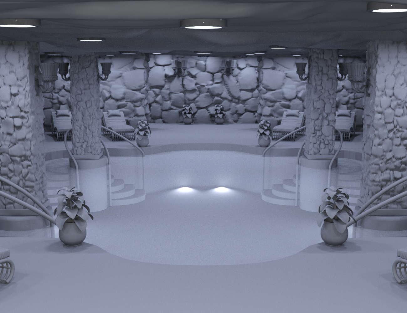 Subterranean Pool by: Charlie, 3D Models by Daz 3D