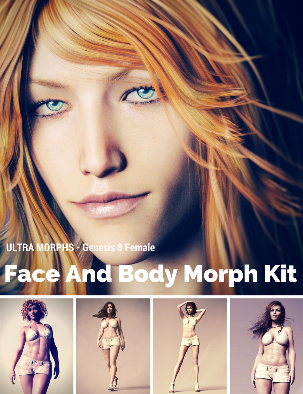 Face and Body Morph Kit for Genesis 8 Female by: Colm Jackson, 3D Models by Daz 3D