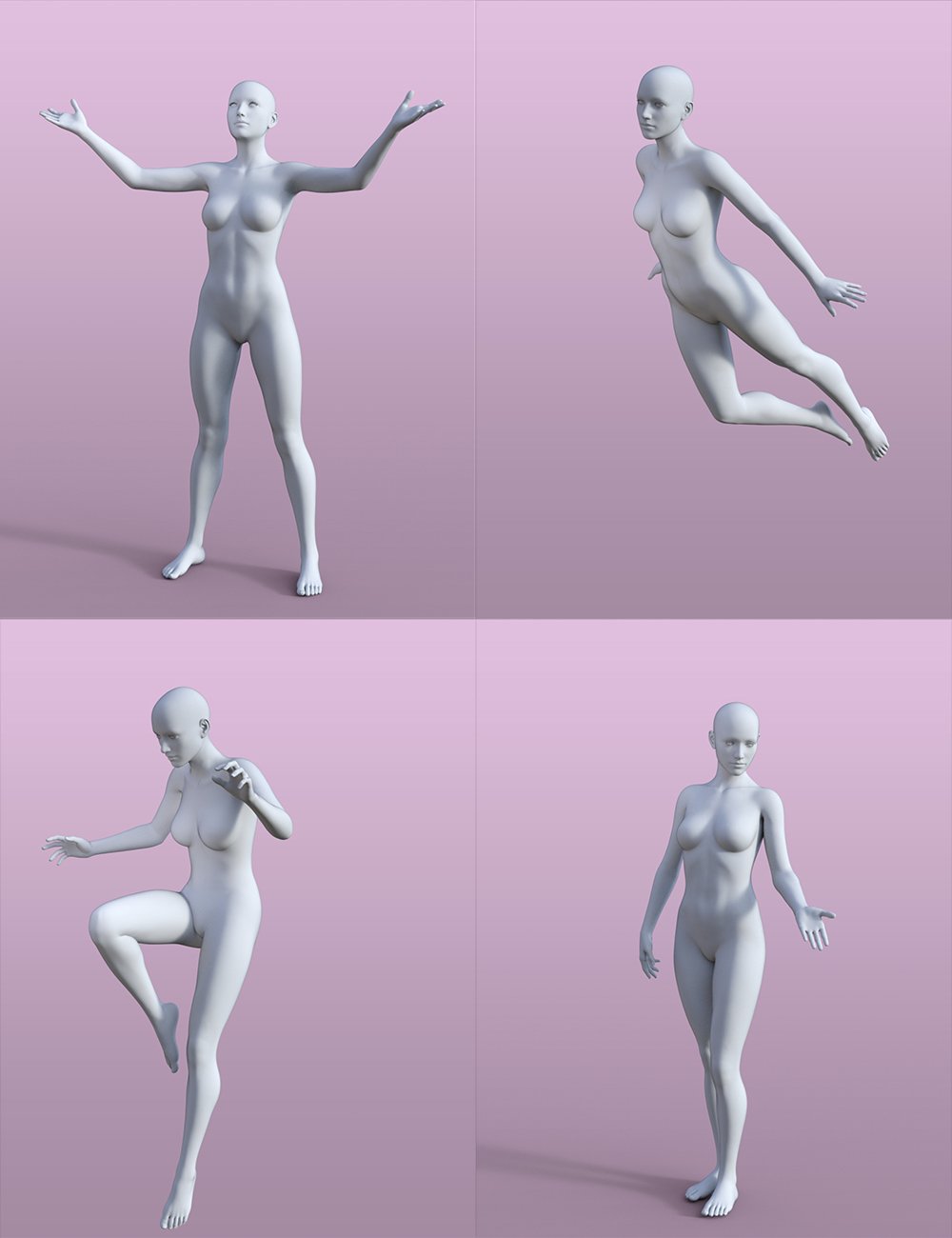 Miellyn Poses for Genesis 3 and 8 Female(s)