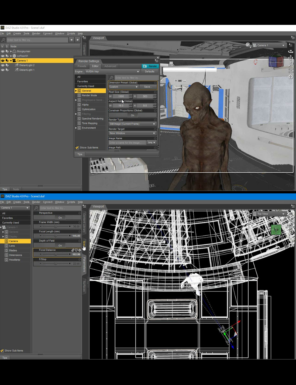 Portrait Of An Alien - Video Tutorial by: Dreamlight, 3D Models by Daz 3D