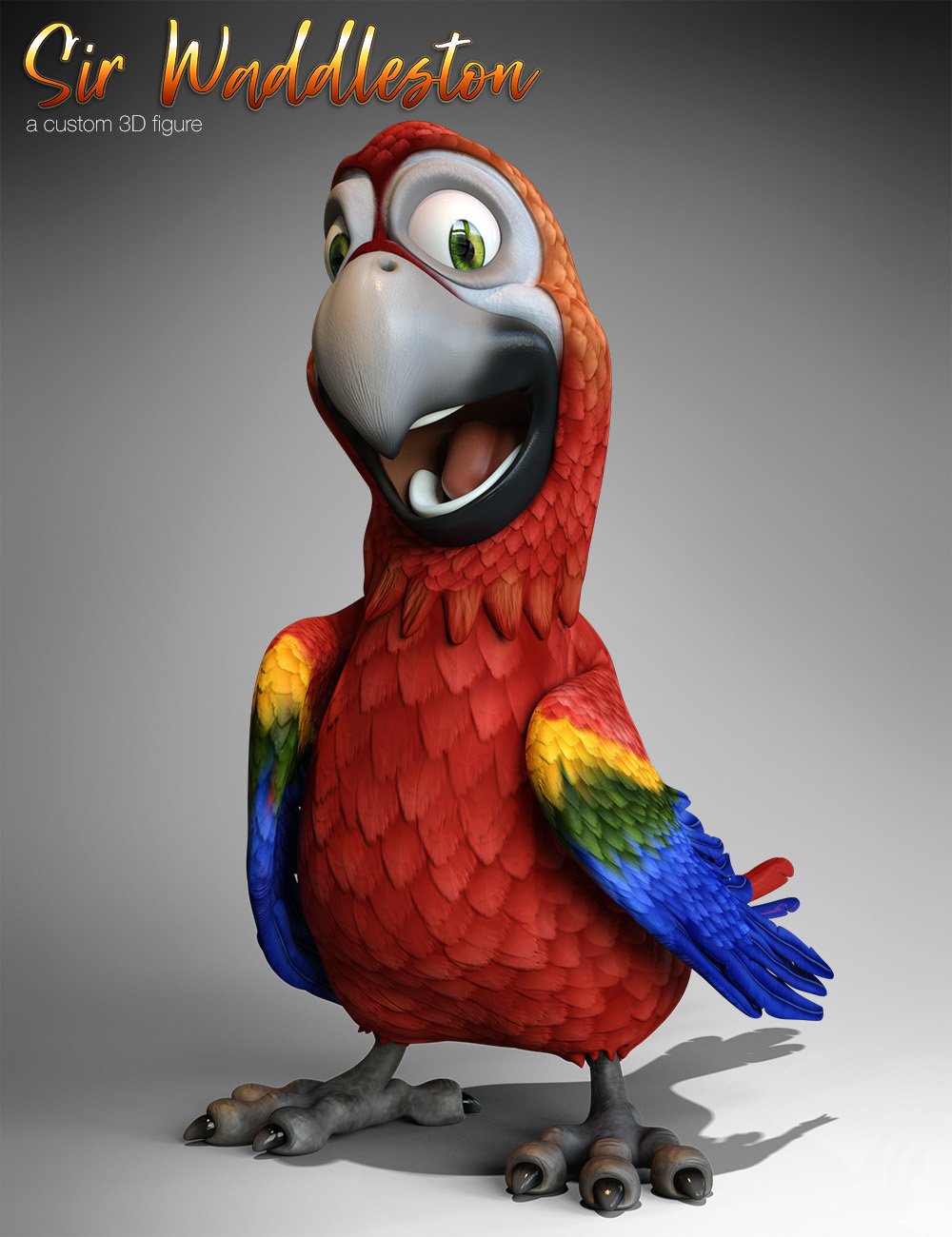 Cartoon Parrot for Daz Studio | Daz 3D