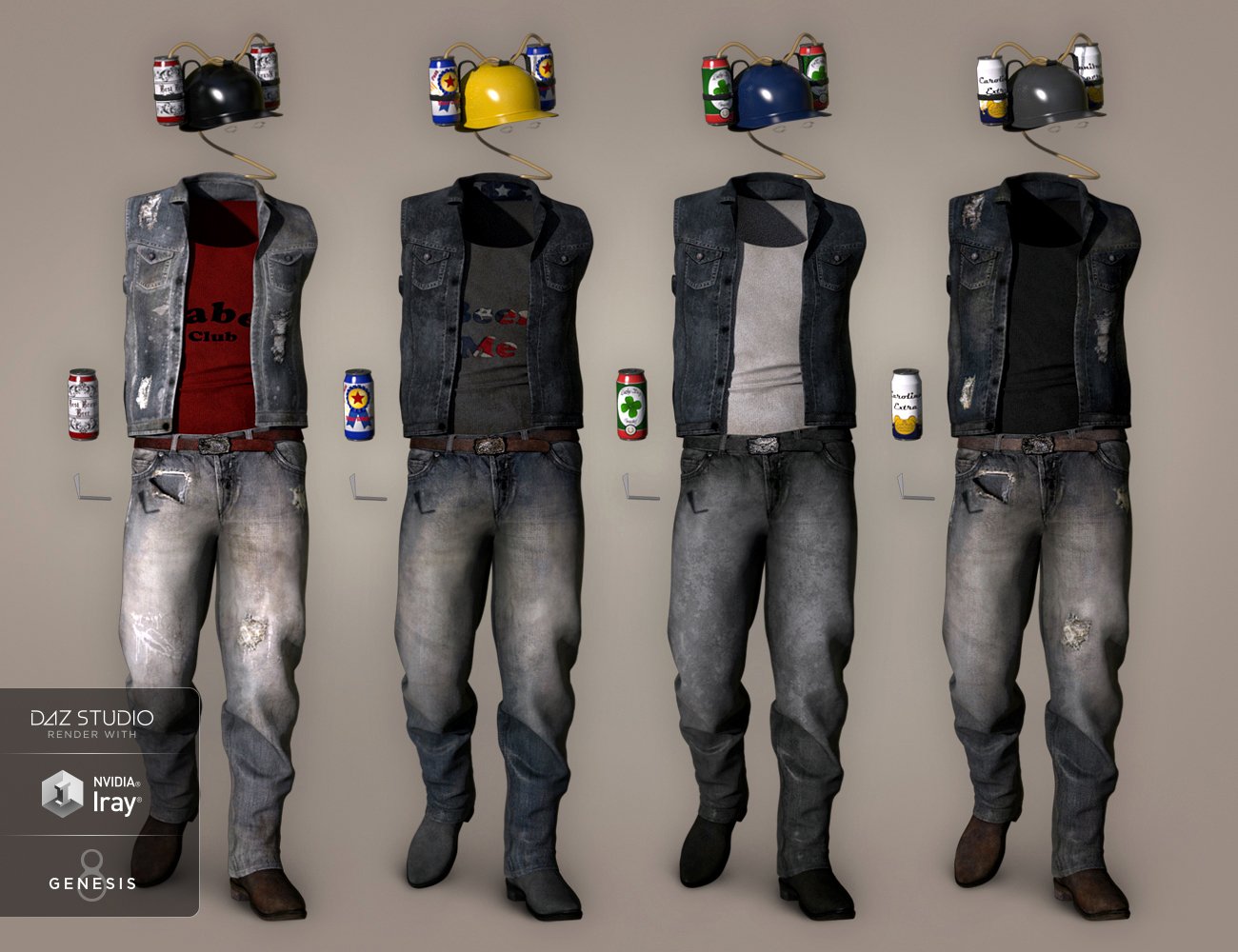 Billy Bob Outfit Textures by: DirtyFairy, 3D Models by Daz 3D