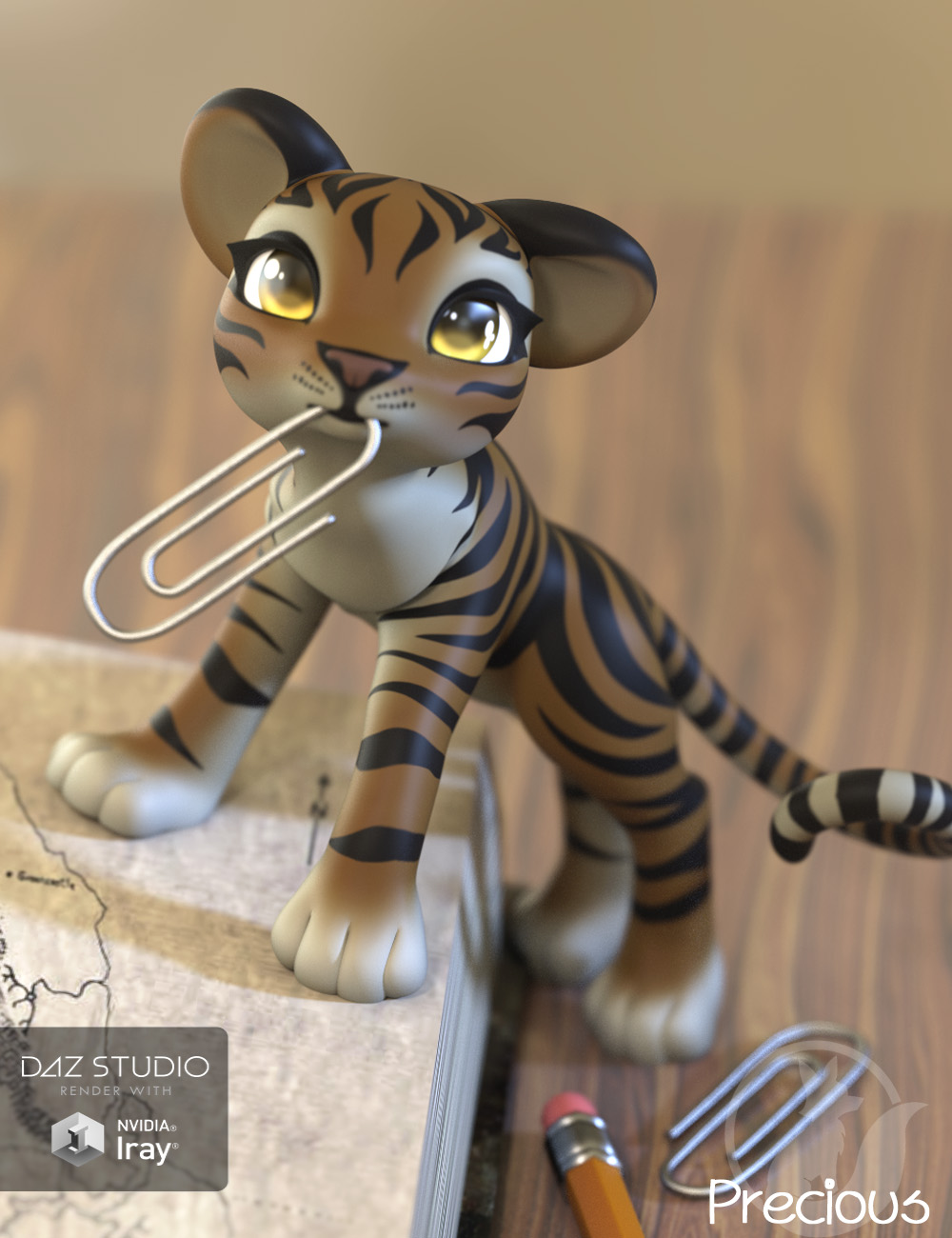 Precious Tiger by: Lady Littlefox, 3D Models by Daz 3D