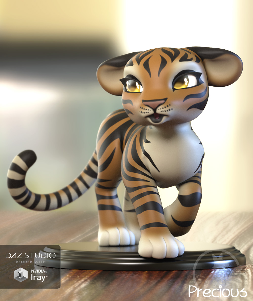 Precious Tiger by: Lady Littlefox, 3D Models by Daz 3D