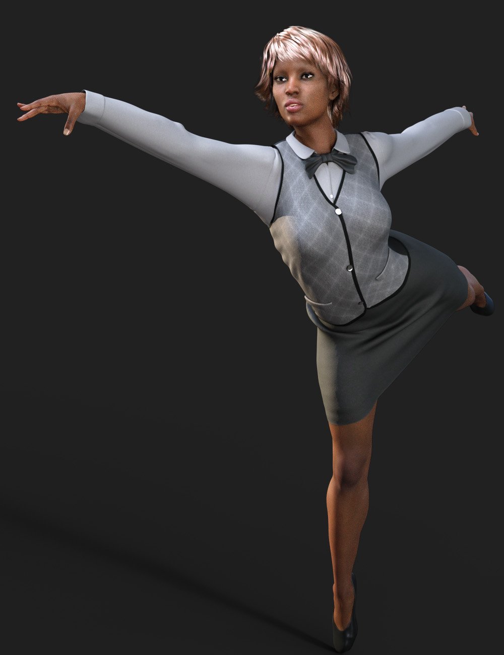 dForce Office Outfit for Genesis 8 Female(s) by: tentman, 3D Models by Daz 3D