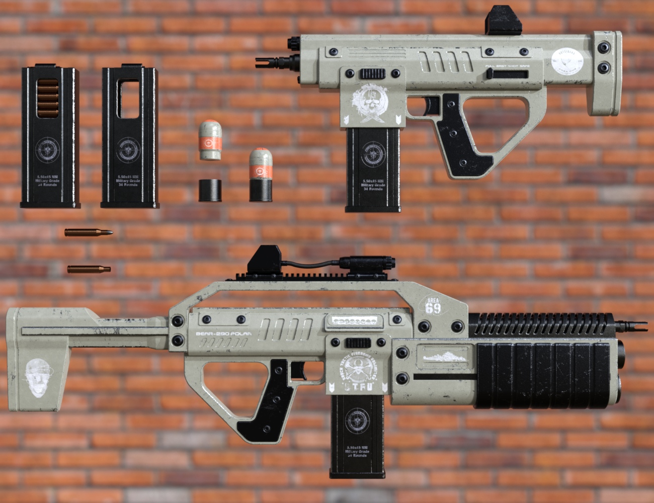 BEAR-290 Heavy Combat Set by: Nightshift3D, 3D Models by Daz 3D