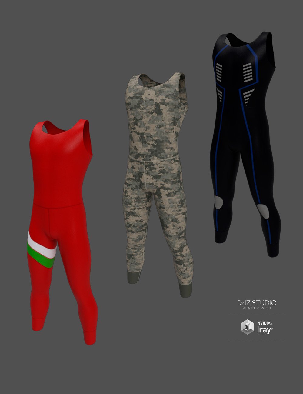 Freediver Wet Suit and Accessories for Genesis 8 Male(s) by: HolbeinC, 3D Models by Daz 3D