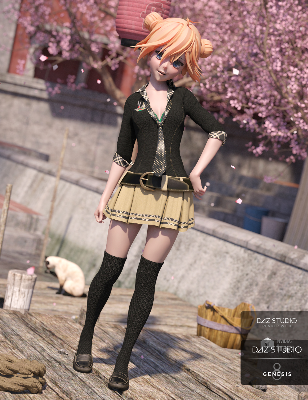 dForce Yoshino Outfit Textures by: Anna Benjamin, 3D Models by Daz 3D