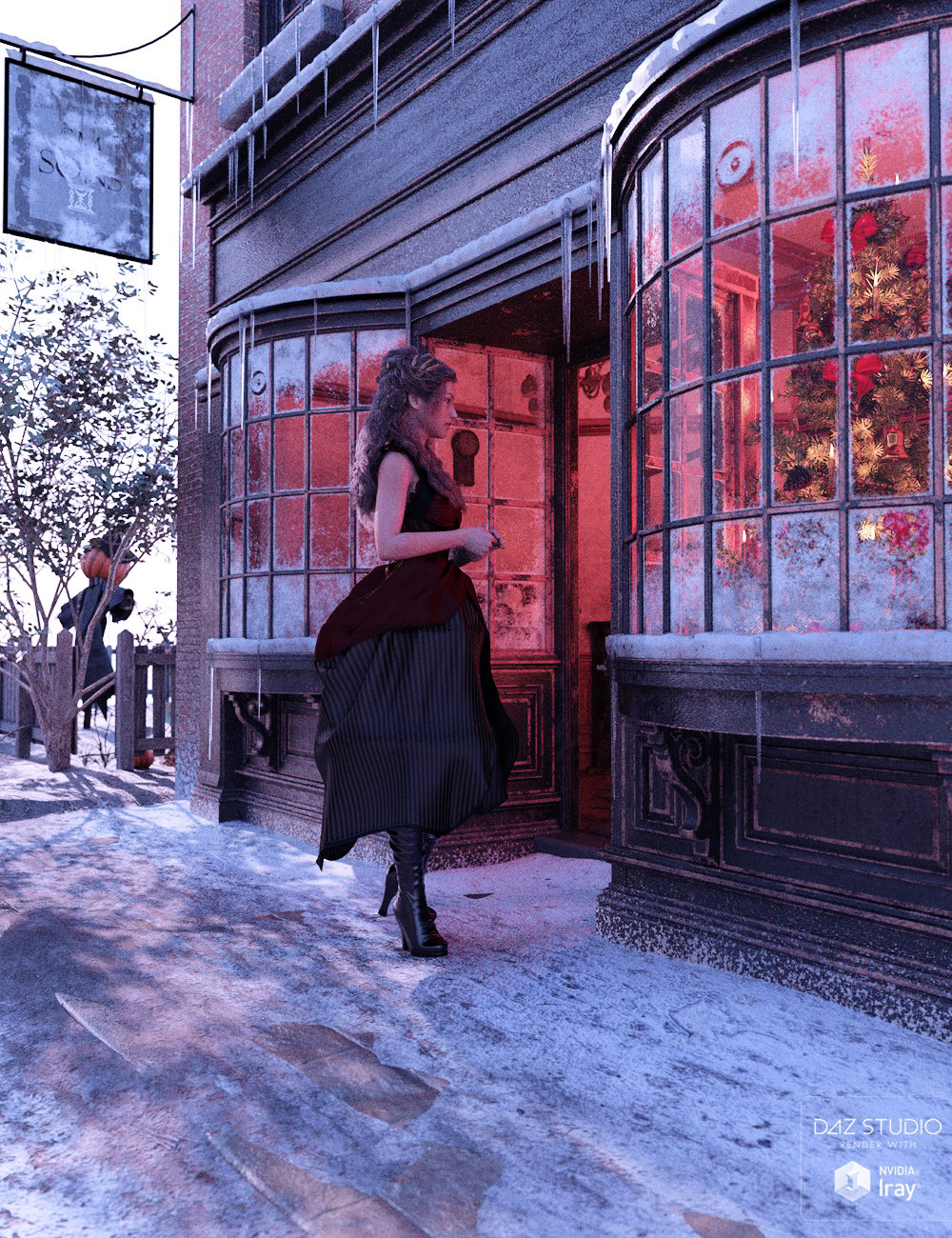 Counting House Let it Snow by: ForbiddenWhispersDavid Brinnen, 3D Models by Daz 3D