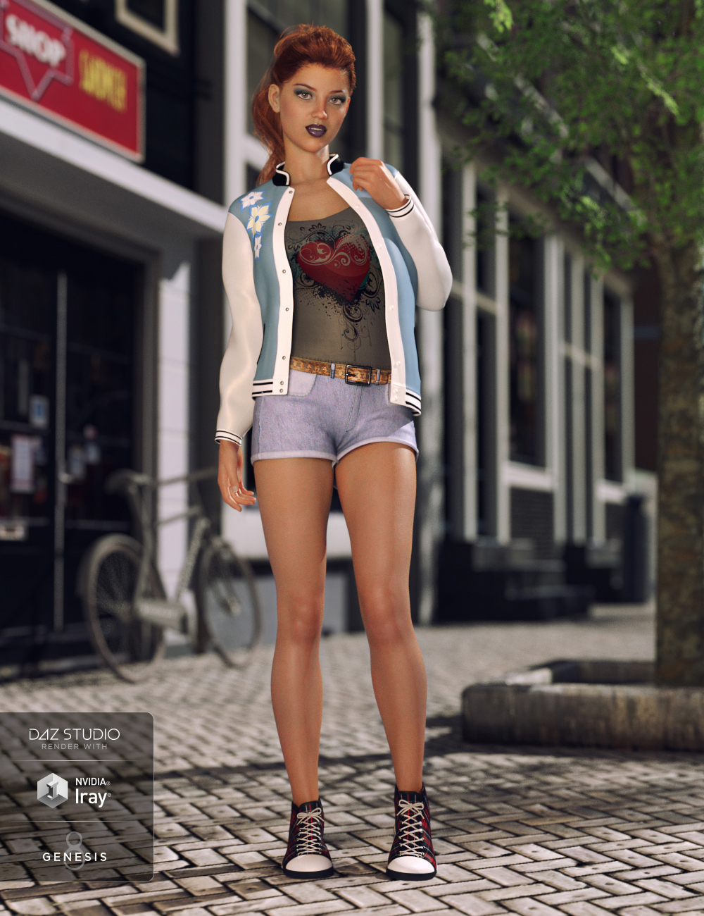 Kawaii Infused Outfit Textures by: Shox-Design, 3D Models by Daz 3D