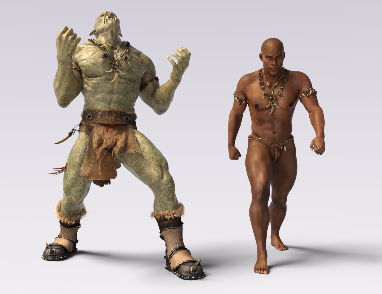 IGD Mergraph Poses for Orc HD and Genesis 8 Male by: Islandgirl, 3D Models by Daz 3D