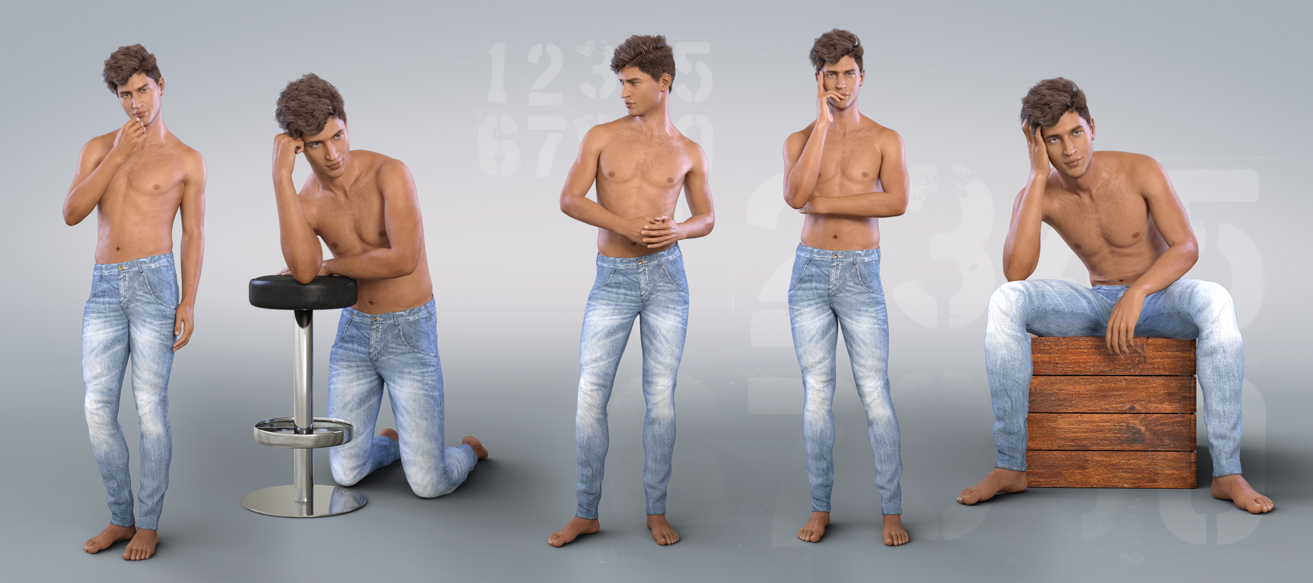 Z Charismatic - Poses for Genesis 8 Male and Owen 8 by: Zeddicuss, 3D Models by Daz 3D