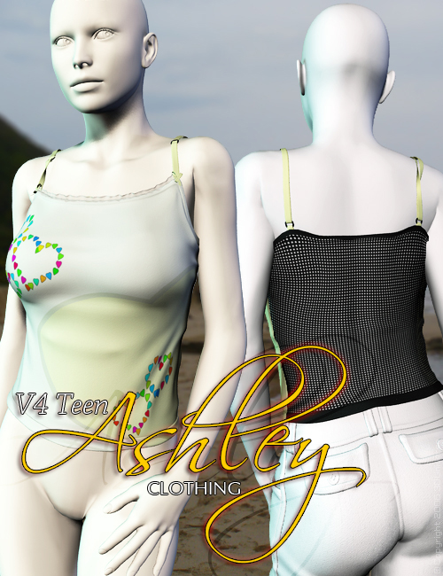 V4 Teen Ashley Clothing by: 3D Universe, 3D Models by Daz 3D
