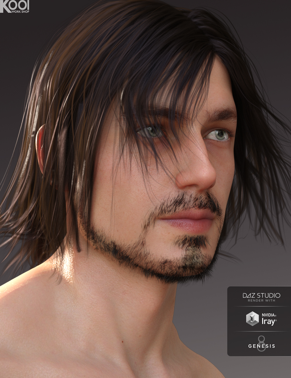 Willis Hair and Beard for Genesis 3 and 8 Male(s) Willis Hair and Beard for Genesis 3 and 8 Male(s) by: Kool, 3D Models by Daz 3D