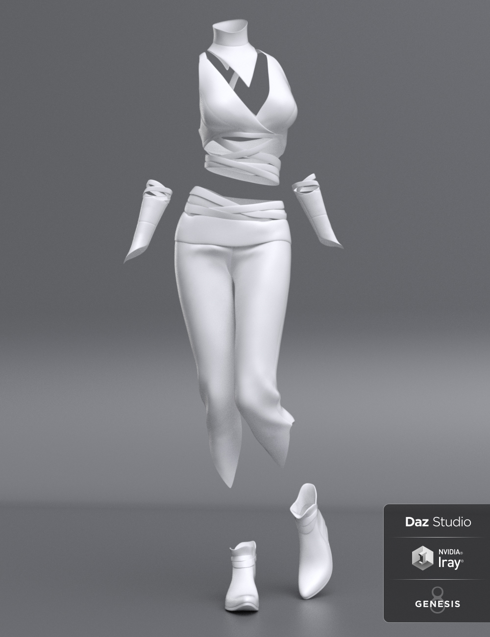 dForce Nimble Elf Outfit for Genesis 8 Female(s) by: NikisatezMoonscape GraphicsSade, 3D Models by Daz 3D