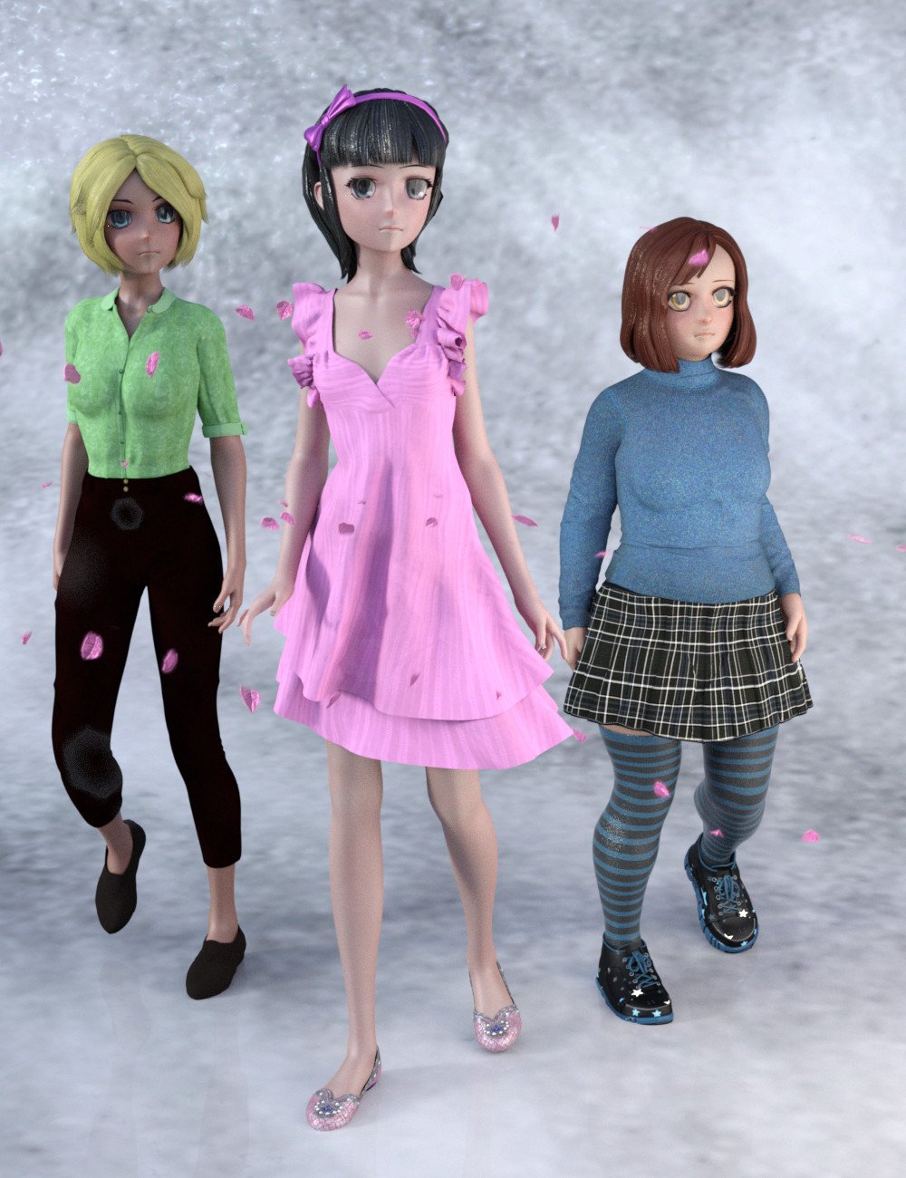 FSL Mix and Match Shapes for Sakura 8 by: Fuseling, 3D Models by Daz 3D