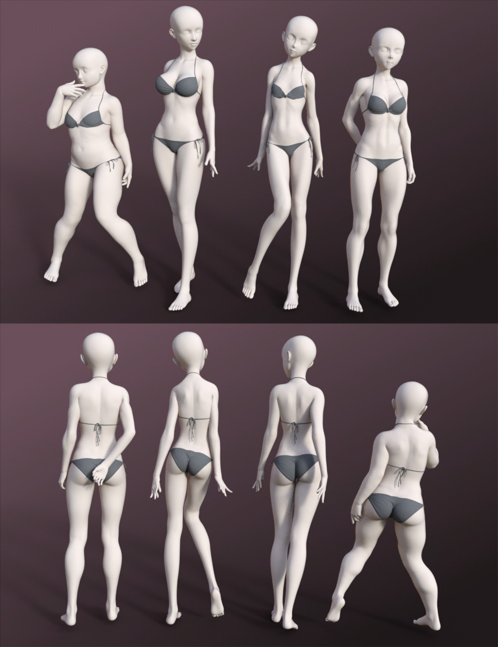 FSL Mix and Match Shapes for Sakura 8 by: Fuseling, 3D Models by Daz 3D