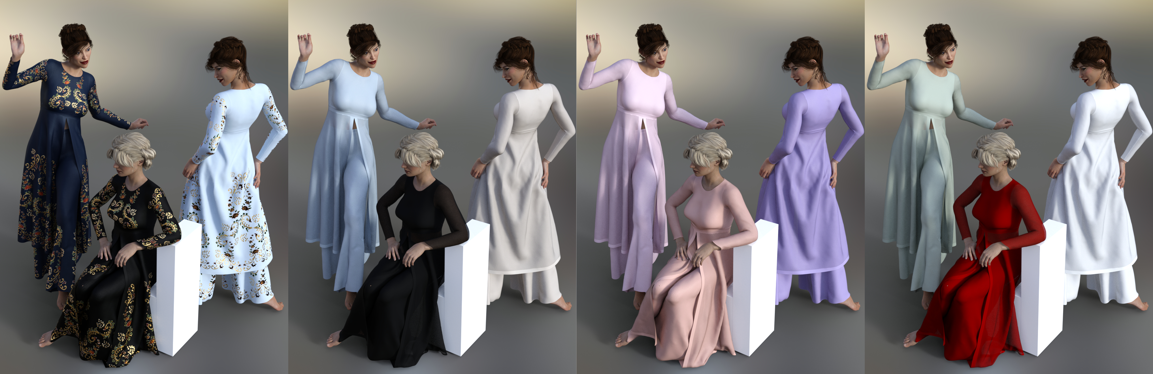 dForce Eastern Nuance for Genesis 3 and Genesis 8 Female(s) by: Aave Nainen, 3D Models by Daz 3D