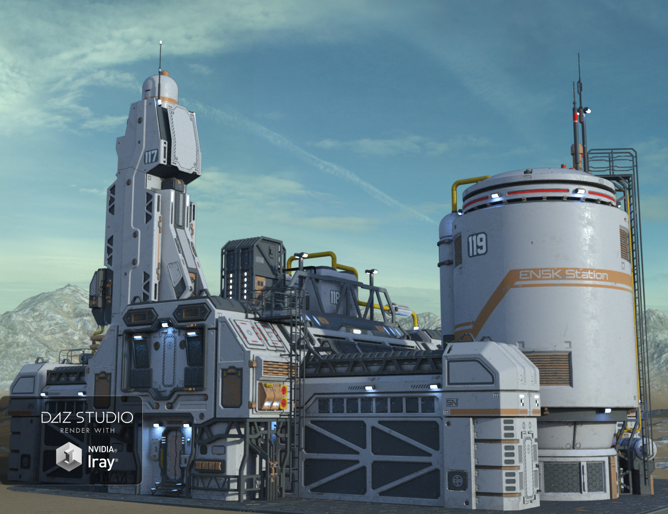 Ensk Station Ensk Station by: petipet, 3D Models by Daz 3D