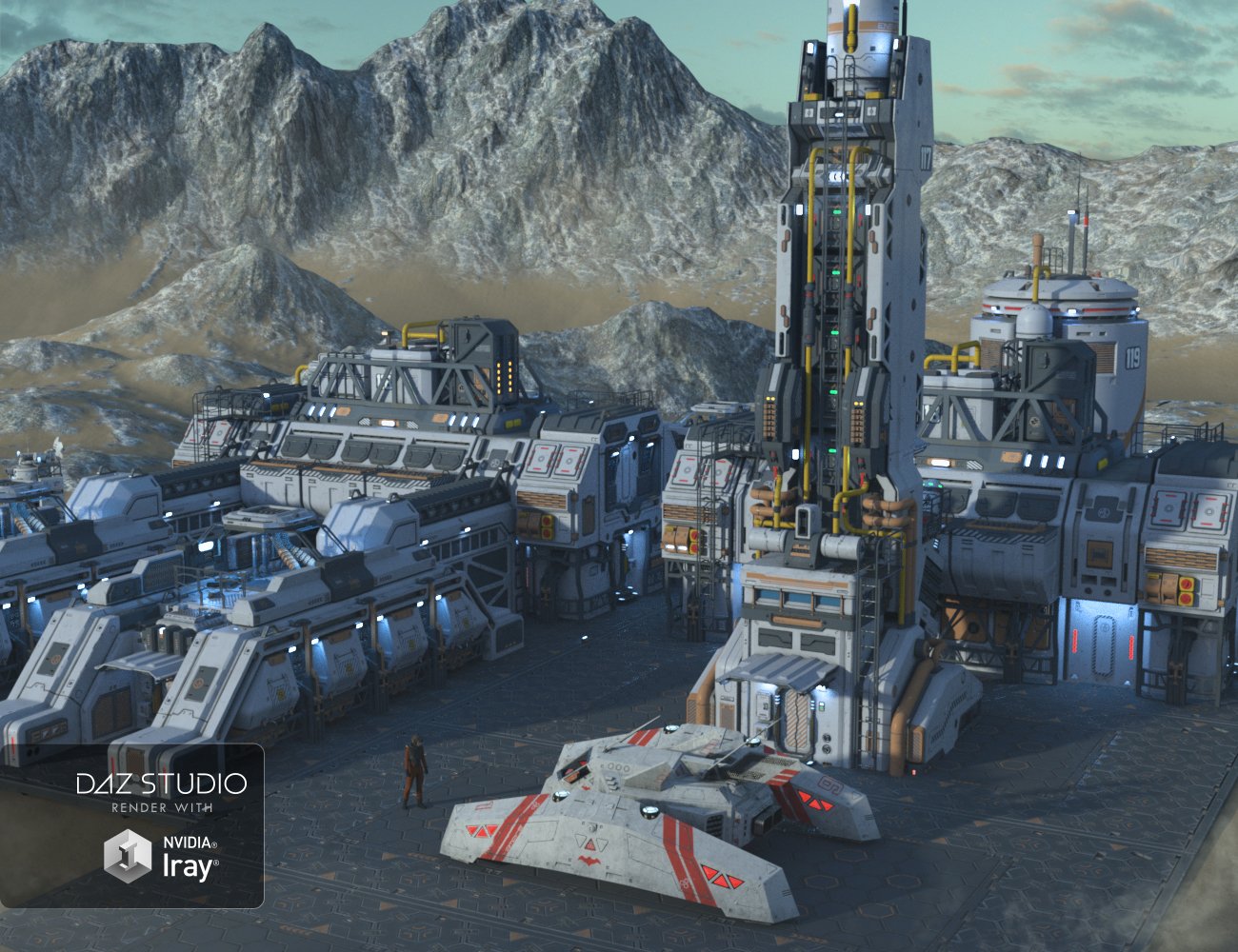 Ensk Station Ensk Station by: petipet, 3D Models by Daz 3D
