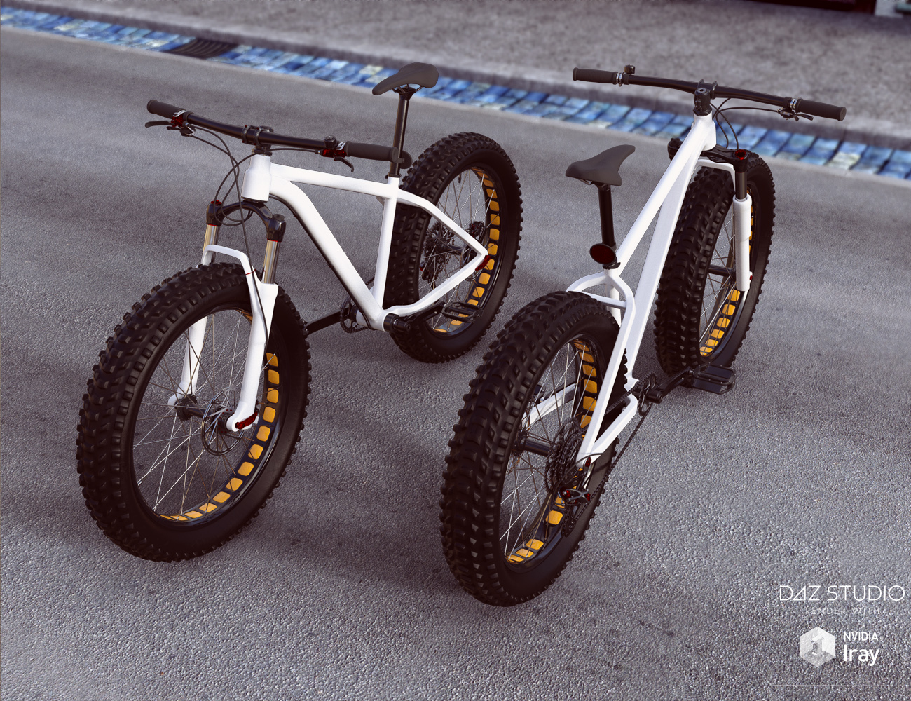 Fat Bike by: David BrinnenForbiddenWhispers, 3D Models by Daz 3D
