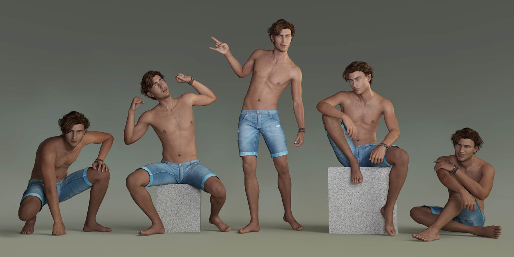 Capsces Poses and Expressions for Genesis 8 Male and Owen 8