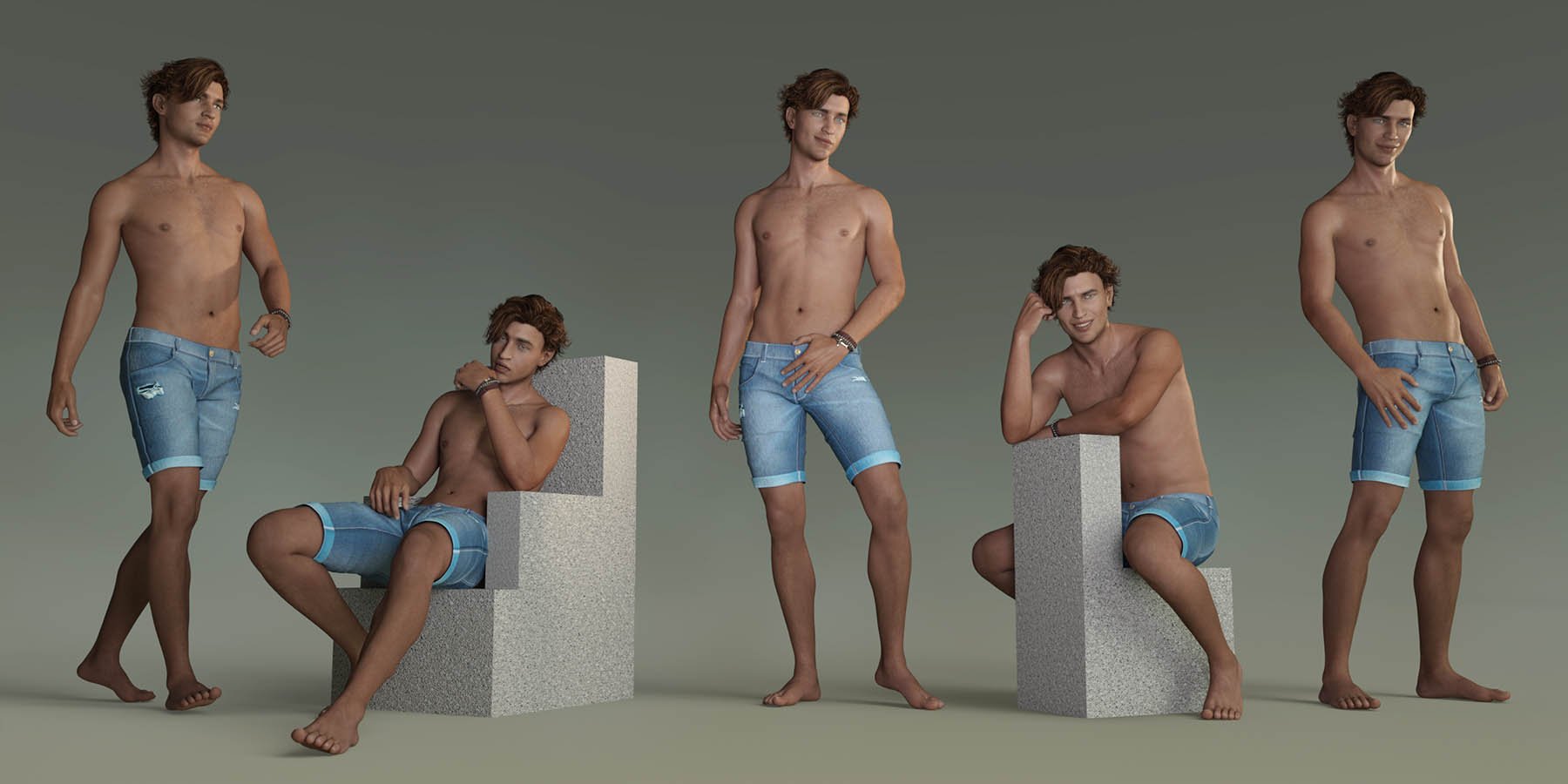 Capsces Poses and Expressions for Genesis 8 Male and Owen 8 by: Capsces Digital Ink, 3D Models by Daz 3D