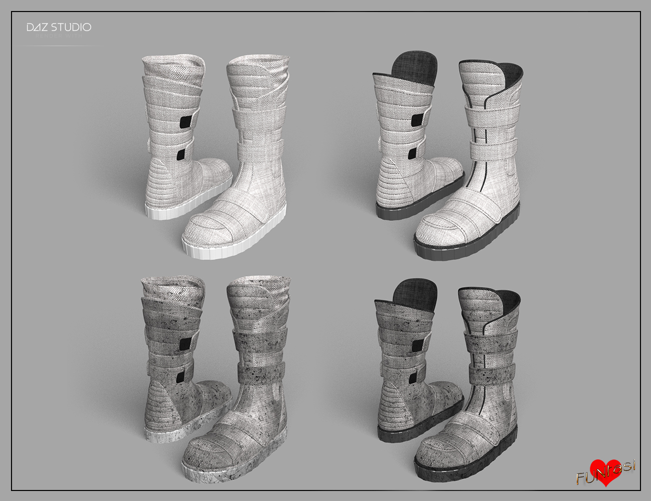 Desert Boots for Genesis 8 Male(s) by: , 3D Models by Daz 3D