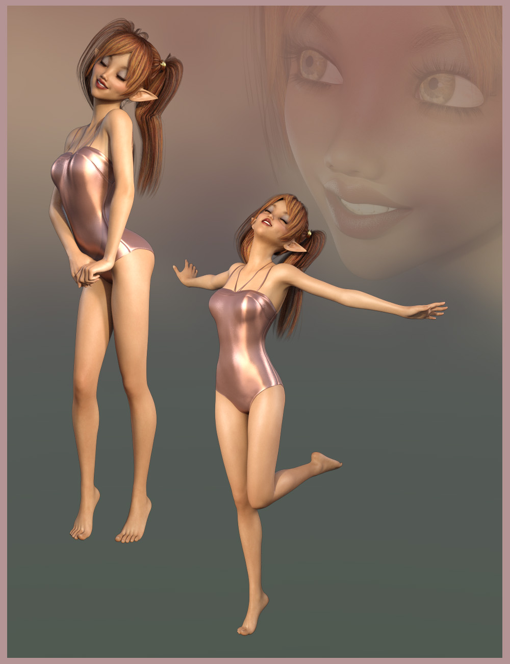 Grins and Giggles Poses & Expressions for Genesis 8 Female and Karyssa 8 by: i3D_Lotus, 3D Models by Daz 3D