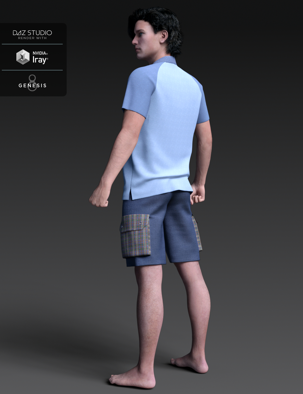 Leisure Sport Outfit for Genesis 8 Male by: Leviathan, 3D Models by Daz 3D