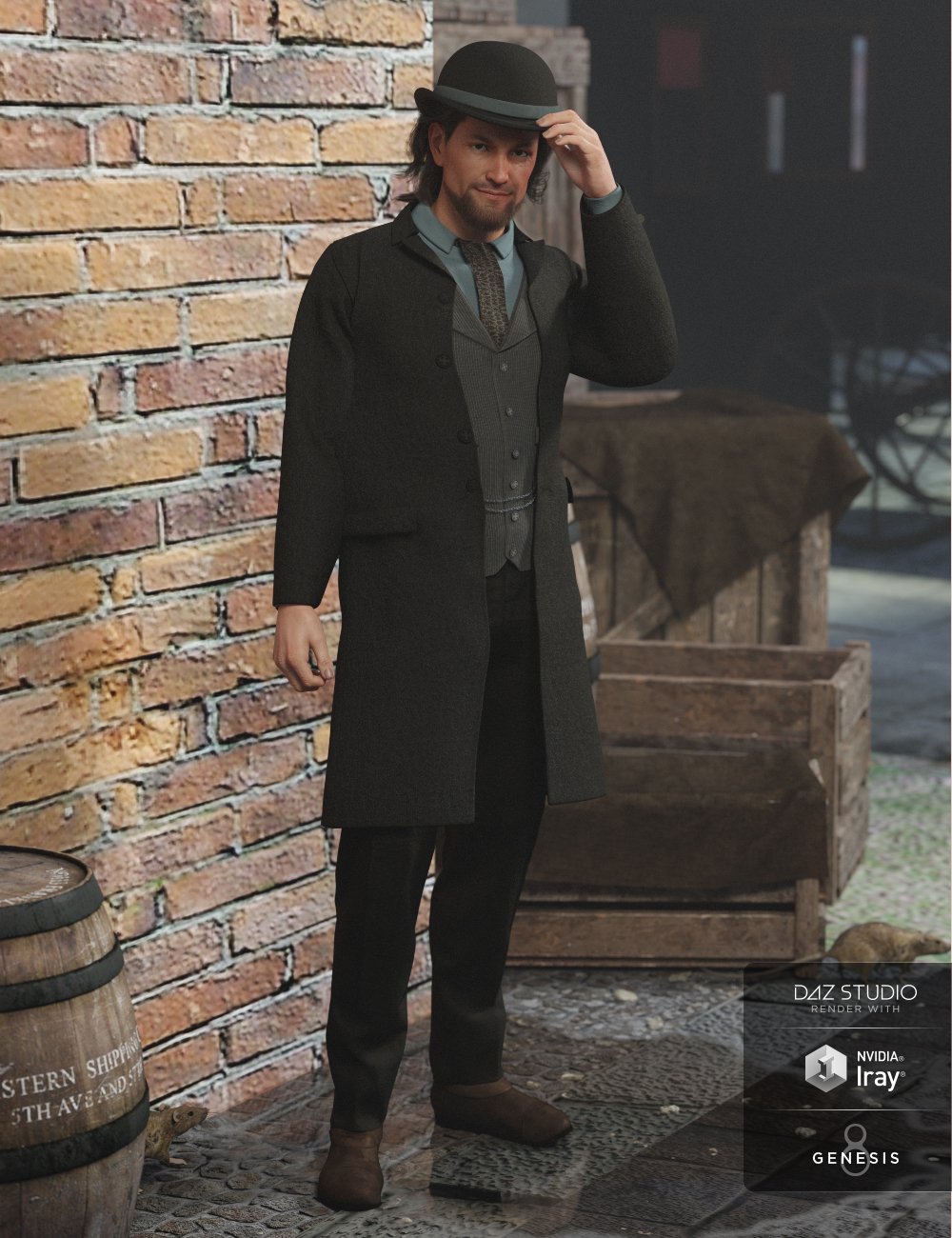Mid Victorian Outfit for Genesis 8 Male(s) Mid Victorian Outfit for Genesis 8 Male(s) by: Lyrra Madril, 3D Models by Daz 3D