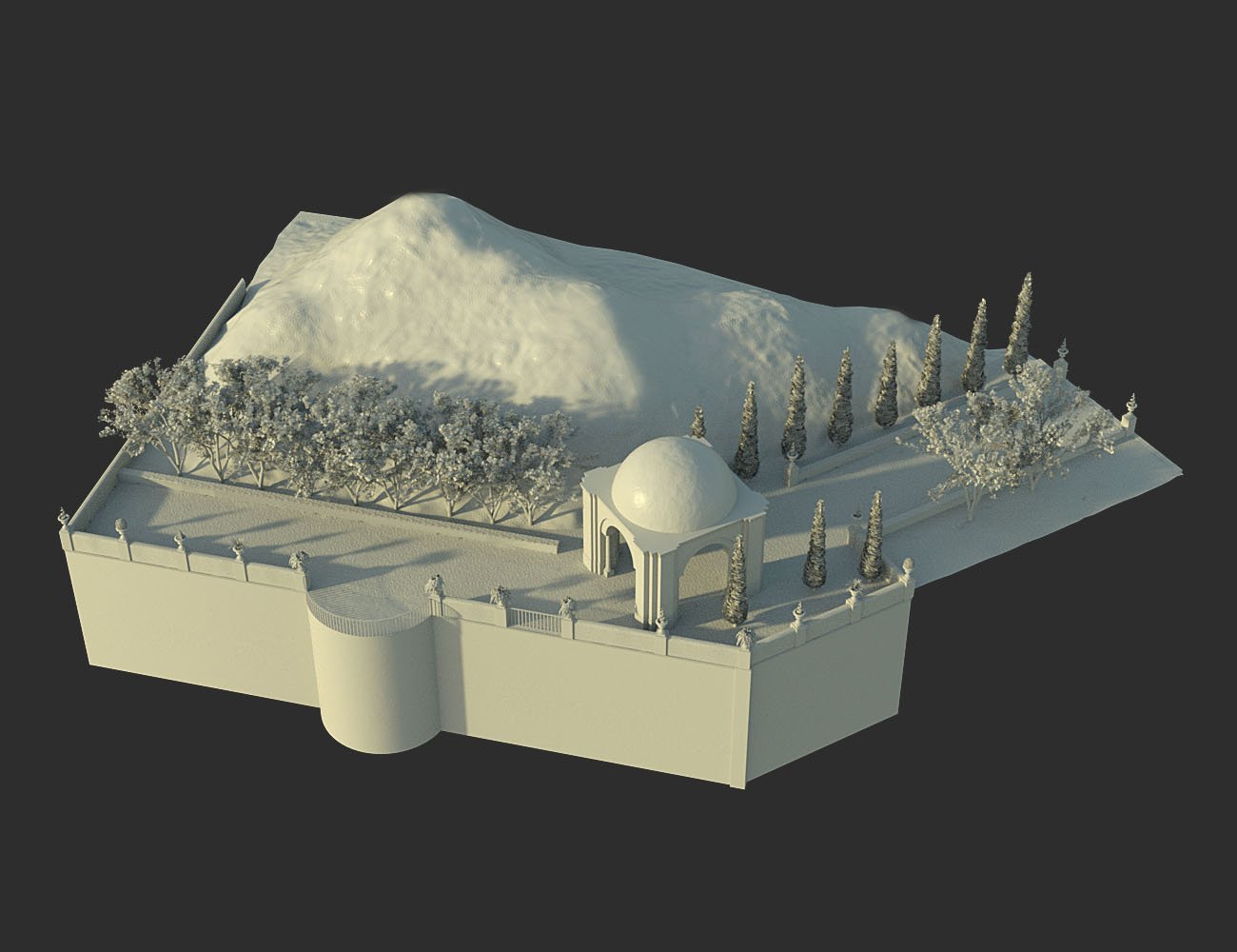 Mountaintop Gazebo and Balcony by: bitwelder, 3D Models by Daz 3D