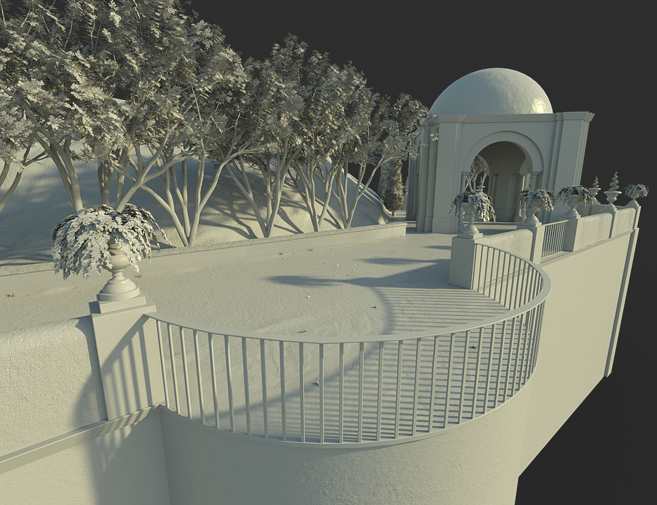 Mountaintop Gazebo and Balcony by: bitwelder, 3D Models by Daz 3D
