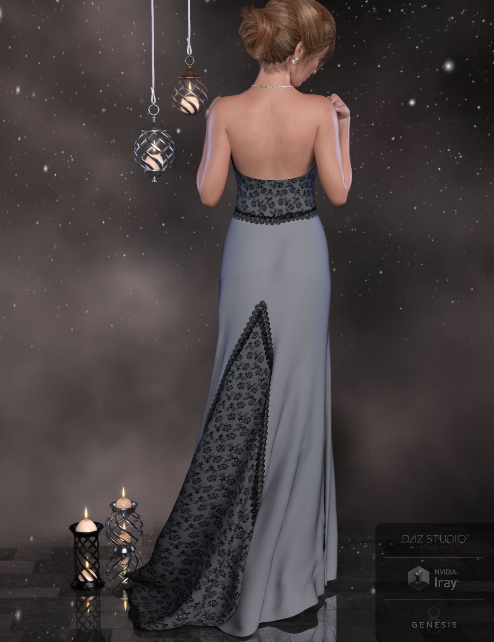 dForce Sophisticated Elegance for Genesis 8 Female(s) by: WildDesignsPandyGirl, 3D Models by Daz 3D